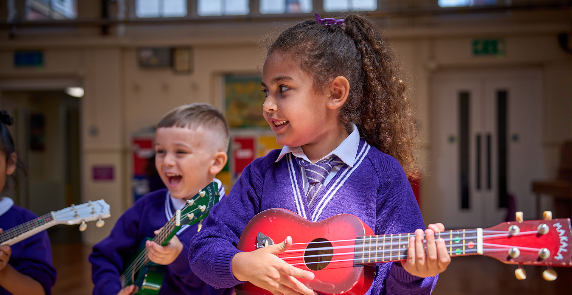 Pupils at Leopold Primary School